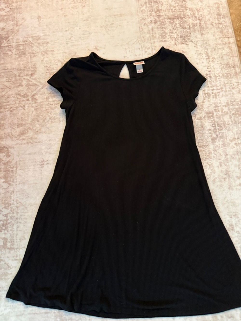Mossimo Supply Co. Black Ribbed Tank Dress